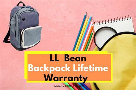 do ll bean backpacks have a lifetime warranty